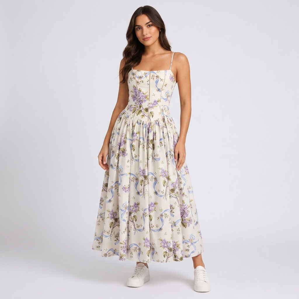 Carina | Vintage Kleid mit eleganter Schleifendetail
