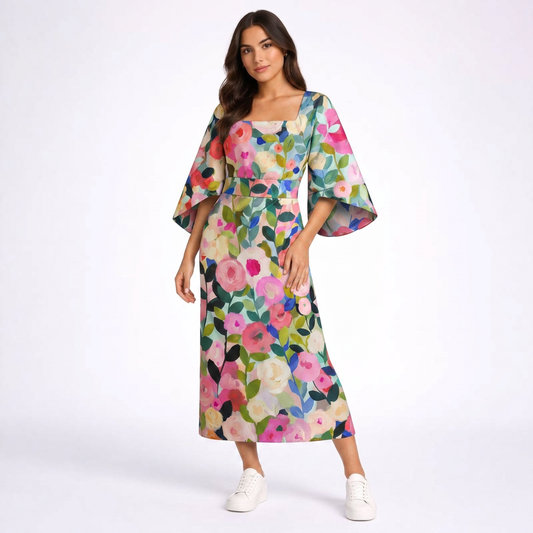 Livia | Schickes Blumen Kleid Sommer Damen