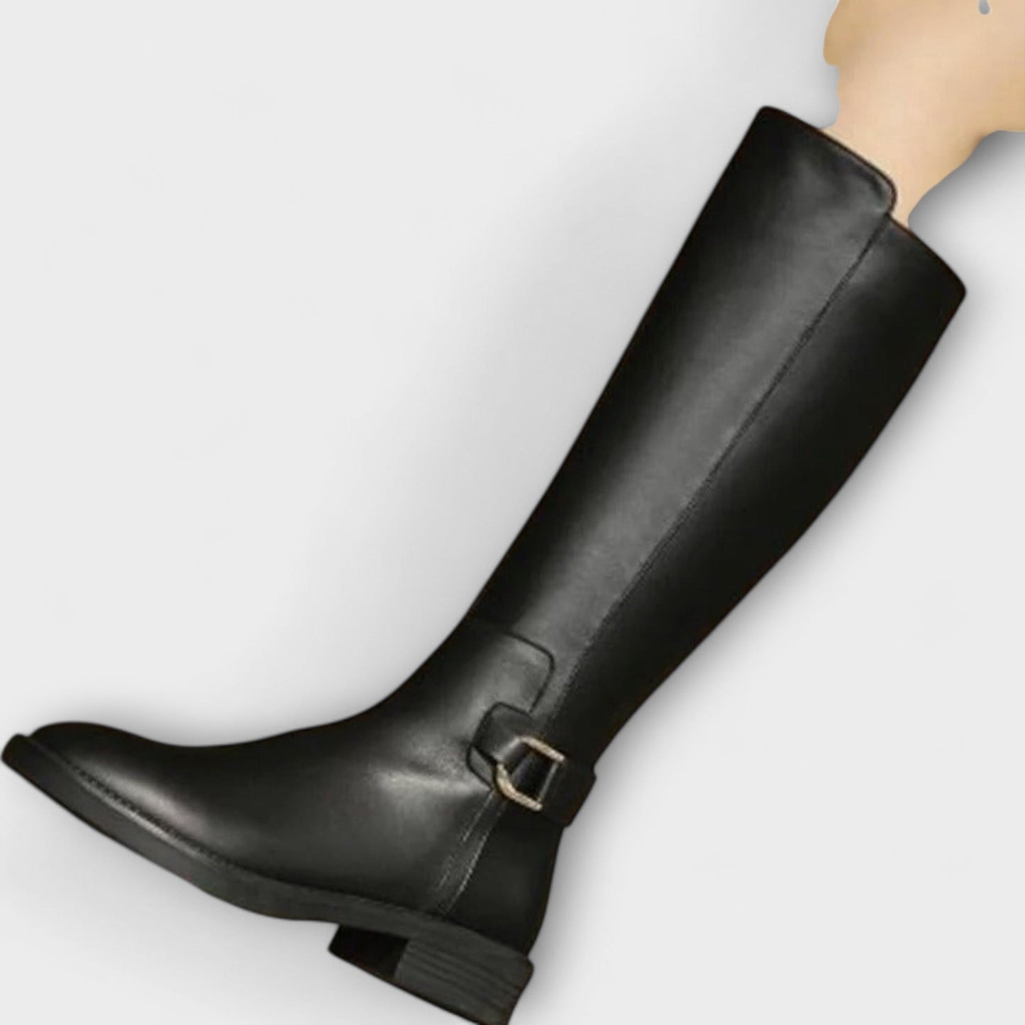 Leonie | Trendige Lederstiefel Damen kniehoch & warm