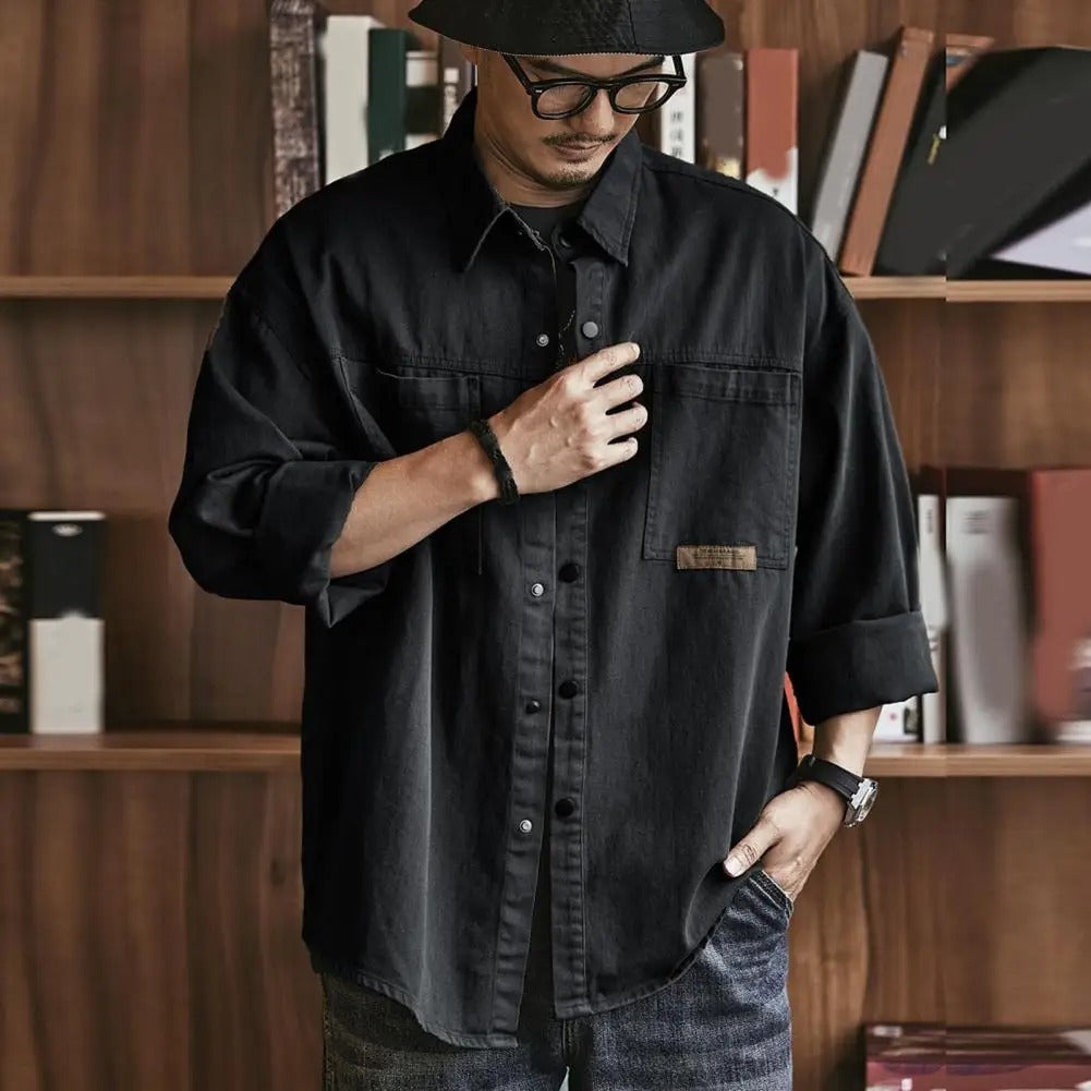Georg | Vintage Vibe Hemd mit klarer Silhouette
