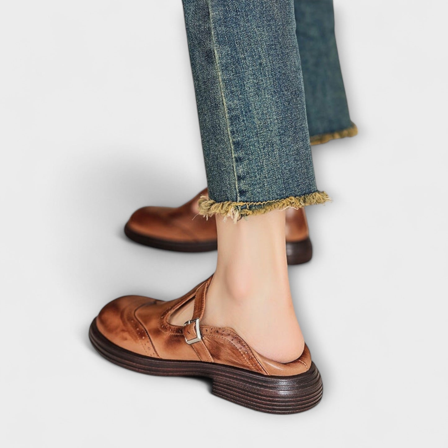 Lars | Klassische T-Riemchen-Lederschuhe für Herren
