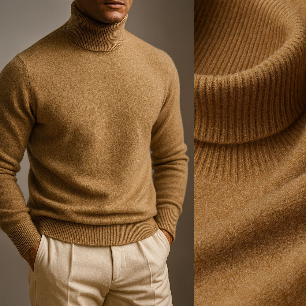 Max | Herrenpullover mit hohem Kragen modern & stylisch