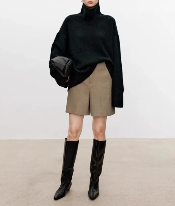 Hanna | Damen Pullover modisch elegant mit Rollkragen