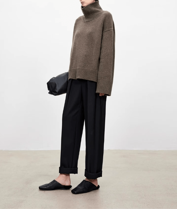 Paula | Eleganter Damenpullover Rollkragen hochwertig