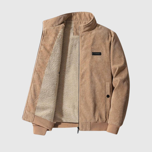 Tobias | Komfortable Sherpa Cordjacke für Männer
