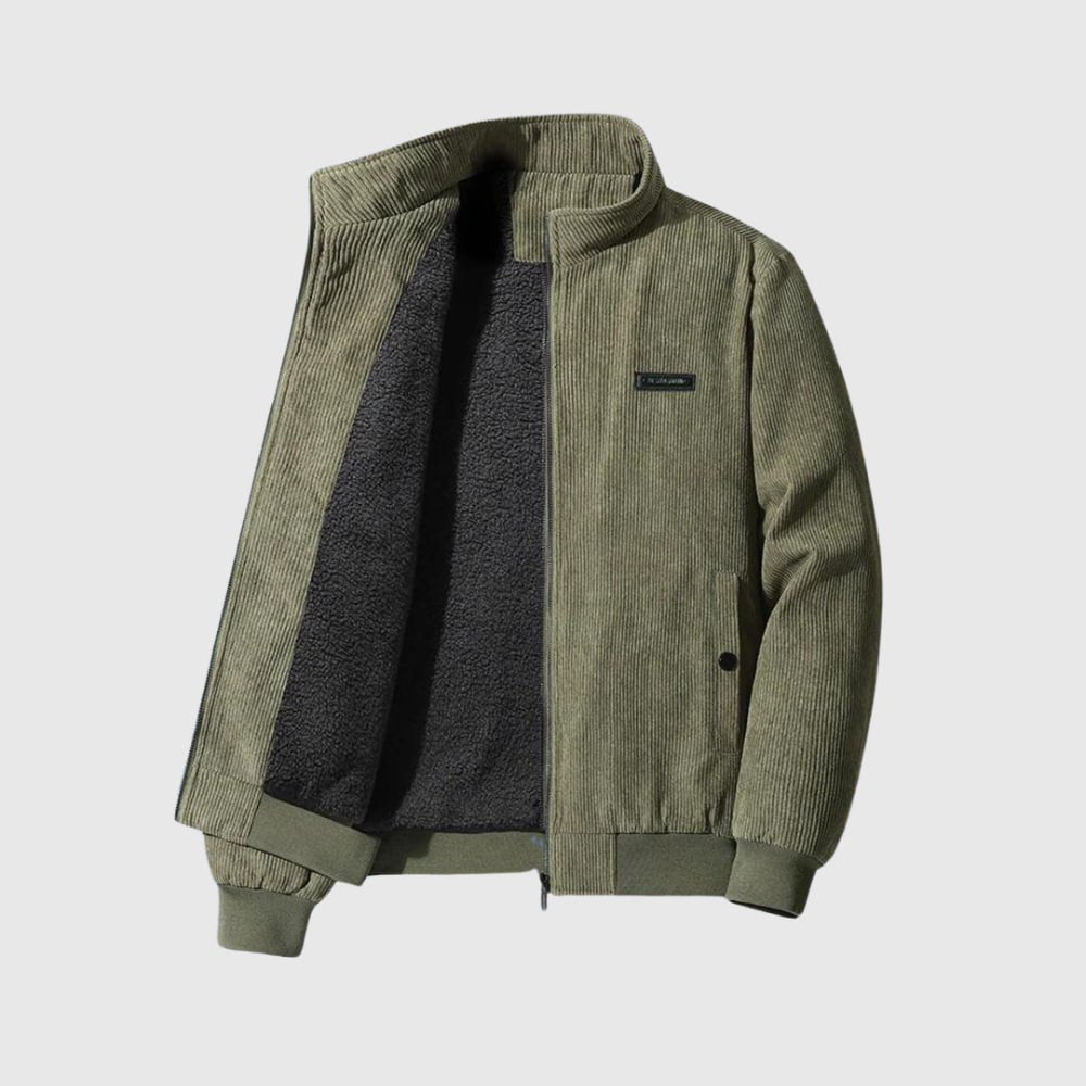 Tobias | Komfortable Sherpa Cordjacke für Männer