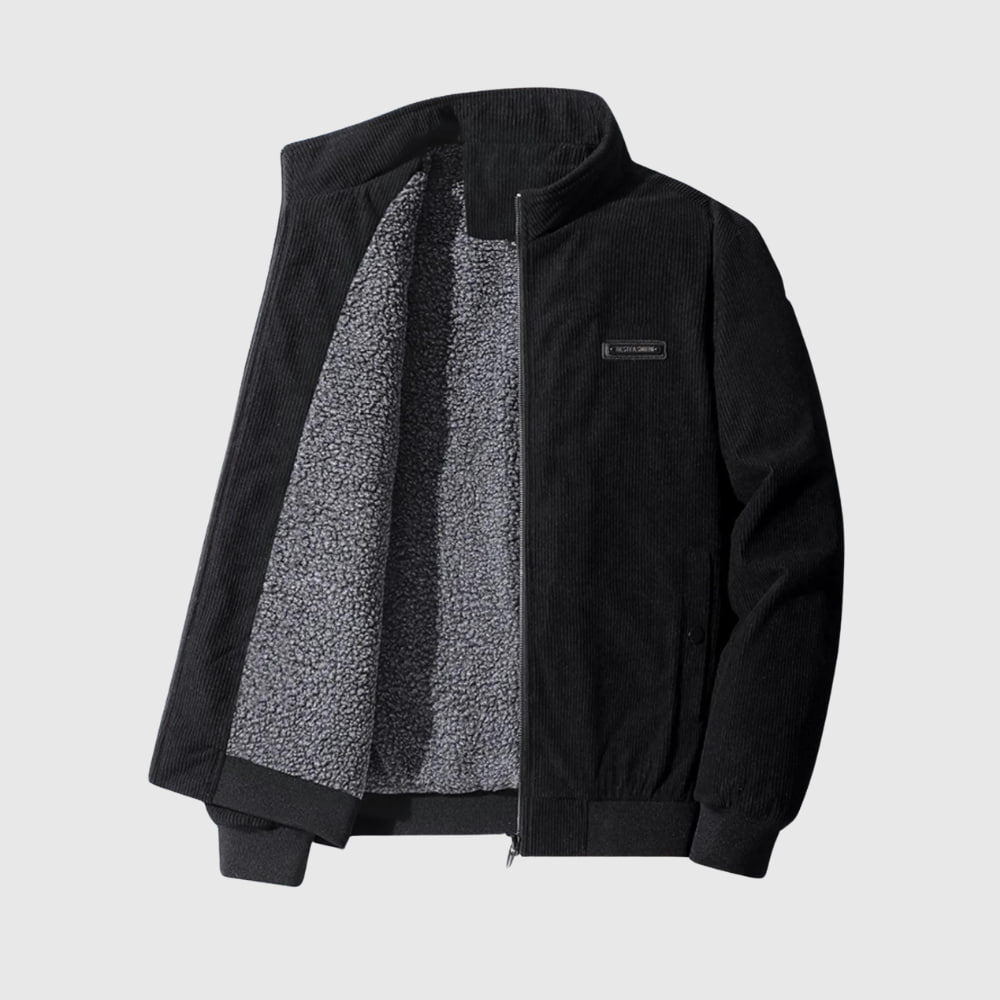 Tobias | Komfortable Sherpa Cordjacke für Männer