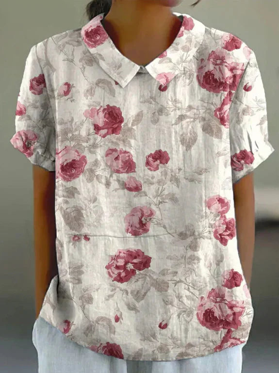 Valerie | Elegante Bluse mit feinem Blumenmuster