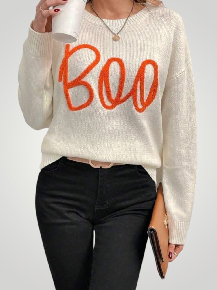 Freya | Moderner Rippstrickpullover Drop-Schulter