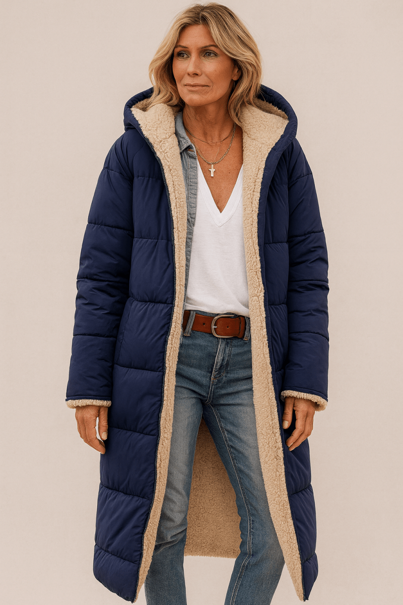 Mila | Damen Mantel weich luxuriös modern geschnitten