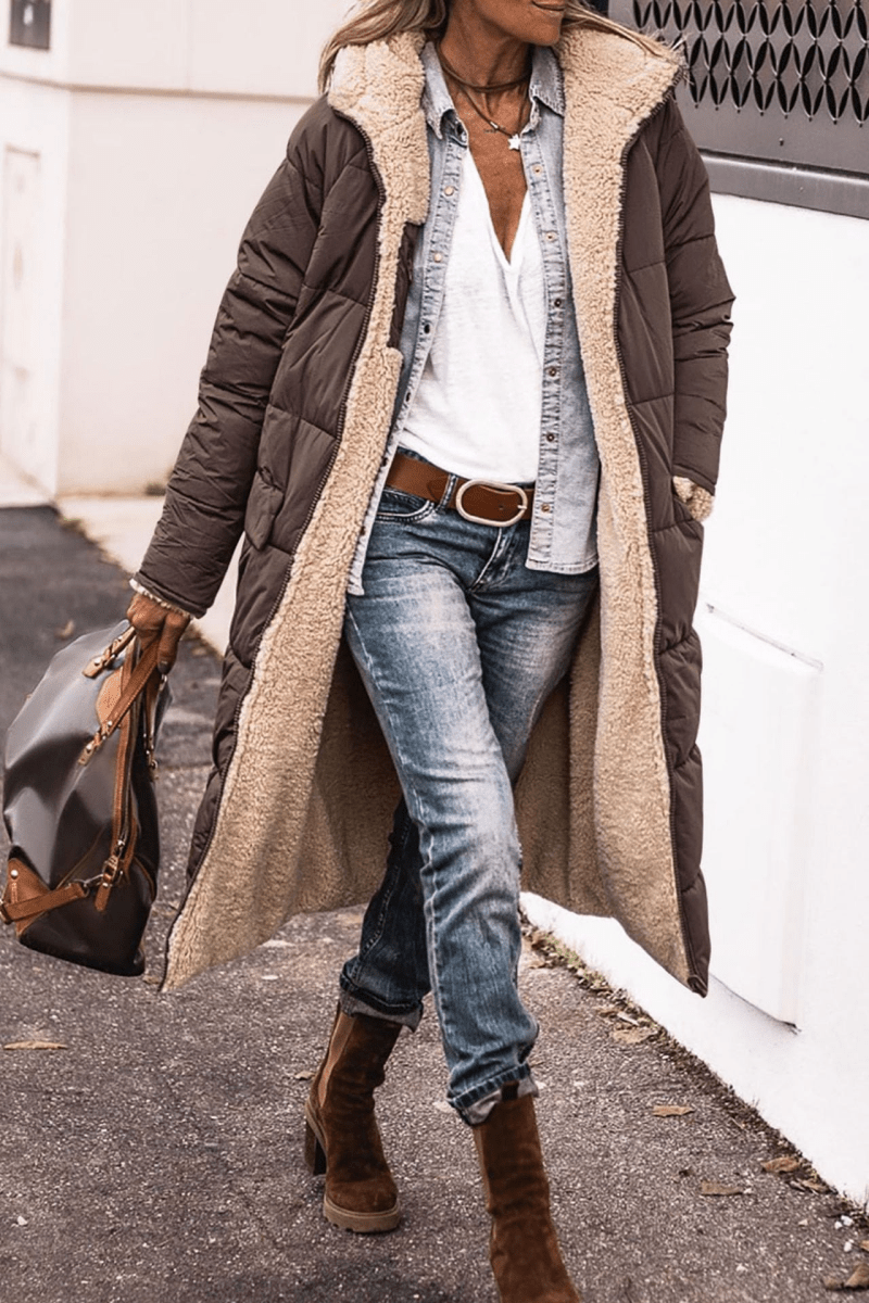 Mila | Damen Mantel weich luxuriös modern geschnitten