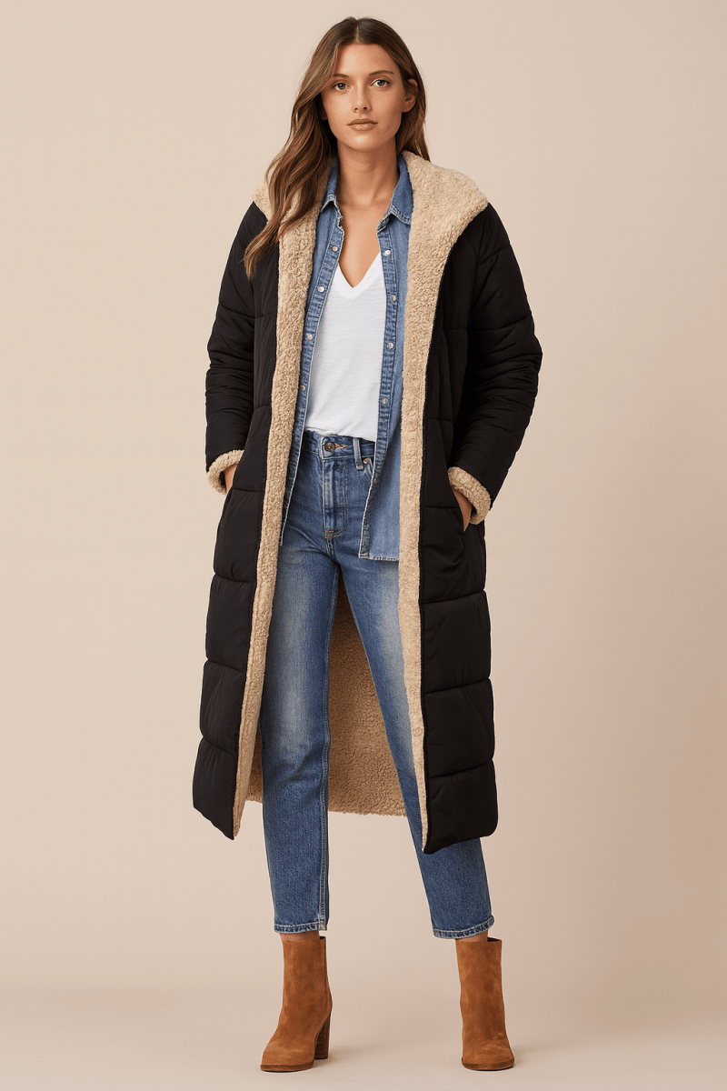 Mila | Damen Mantel weich luxuriös modern geschnitten