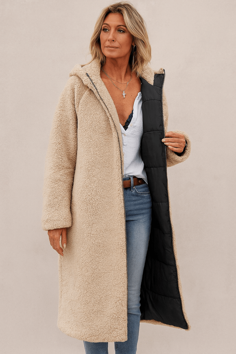 Mila | Damen Mantel weich luxuriös modern geschnitten