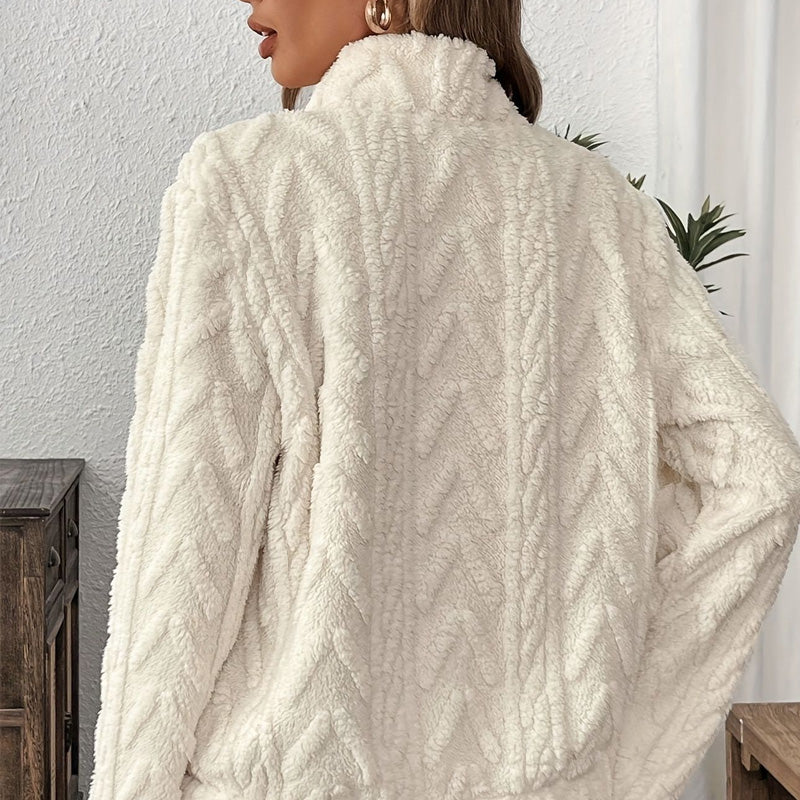 Laura | Warmer Half-Zip Pullover mit praktischer Tasche