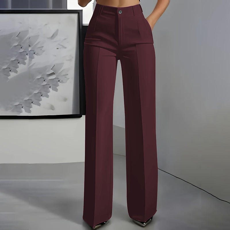 Julia | Damenhose mit hohem Bund und feinem Design