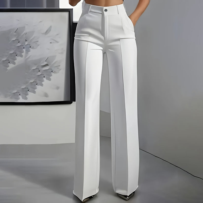 Julia | Damenhose mit hohem Bund und feinem Design