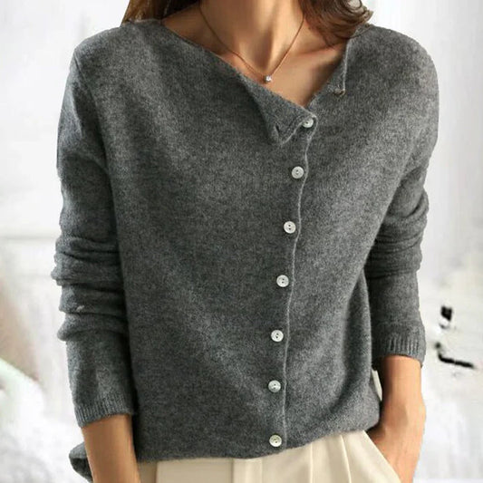 Sophie | Einfacher langärmeliger Pullover für Damen