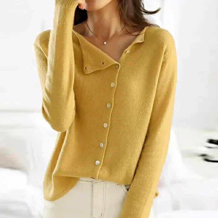 Sophie | Einfacher langärmeliger Pullover für Damen
